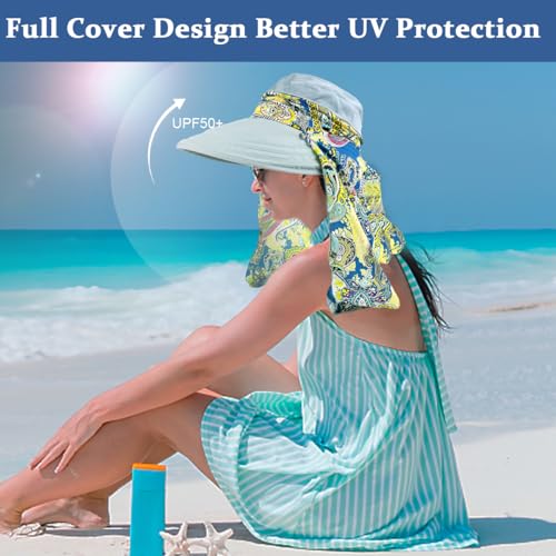 ZORBES® Polyester Wide Brim Sun Hats for Women Beach Foldable UV Protection Summer Cap Travel Holiday Swimming UPF 50+ Blue 2PCS ZORBES® Polyester Wide Brim Sun Hats for Women Beach Foldable UV Protection Summer Cap Travel Holiday Swimming UPF 50+ Blue 2PCS